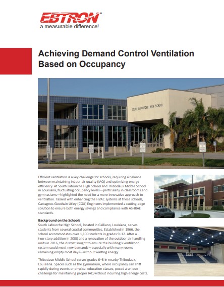 EBTRON Achieving Demand Control Ventilation Based on Occupancy
